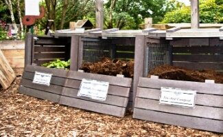 compost bin 3 in row