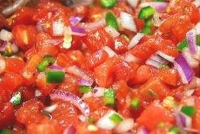 Easy vegetable dip recipes - tomato salsa