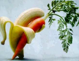 Dancing banana and carrot