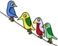 Birds on a line