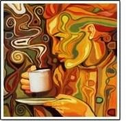 coffee drinker psychodelic