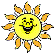 Sun smiling