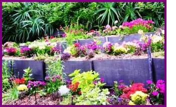 Terraced garden