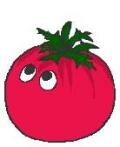 Tomato with eyes