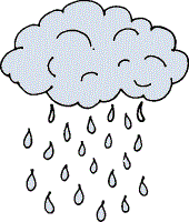 Garden Watering Tips - Rain cloud