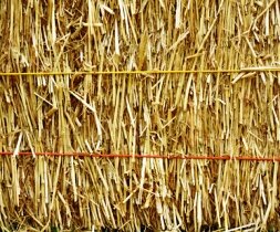 straw bale for gardening twine