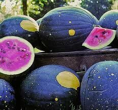 Moon and stars watermelon