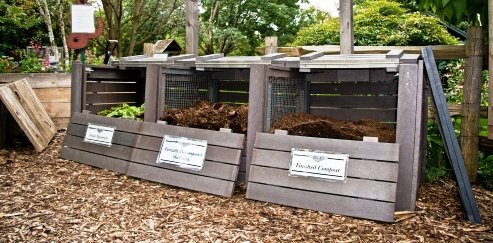 compost bin 3 in row