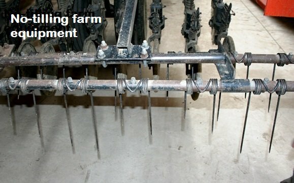 No-tilling farm equipment spikes