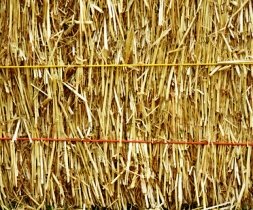 straw bale for gardening twine