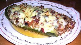 Easy vegetable recipes - stuffed zucchini